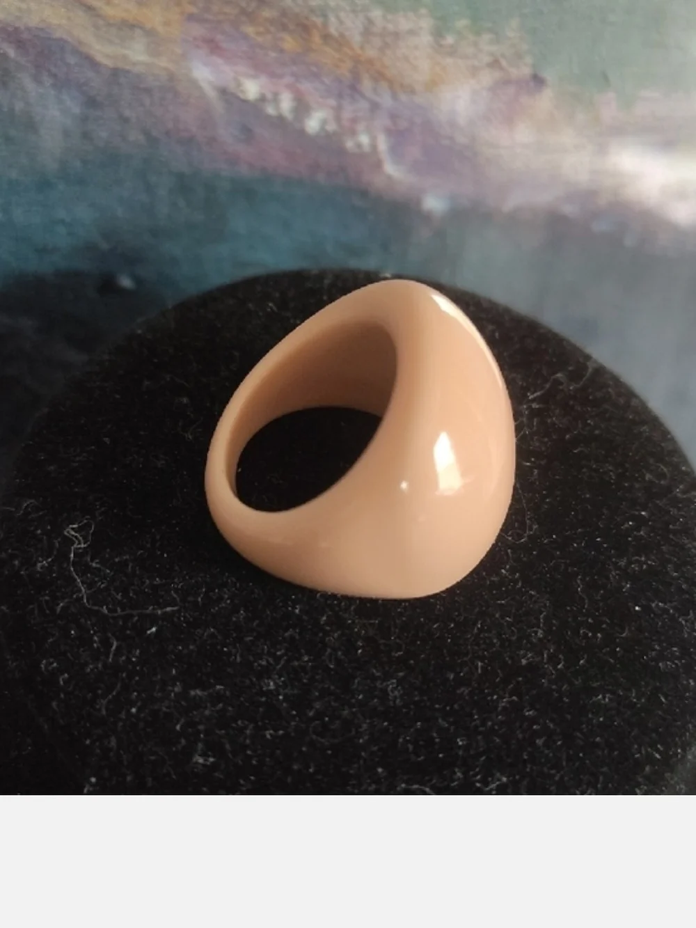 3 For $10🆕Chunky Nude Resin Ring Sz7